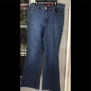 Ladies NY & Co. West side Blue Jeans 14 Tall flare